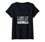 Photo Gallery donna ho ottenuto da my abuela family outfit nonna family matching maglietta con collo a v Photo Gallery donna ho ottenuto da my abuela family outfit nonna family matching maglietta con collo a v