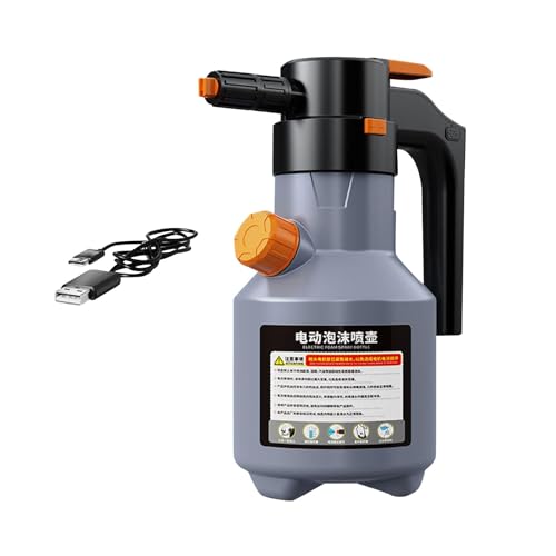Pulverizador de espuma con material resistente a deformaciones y carga USB gris 2