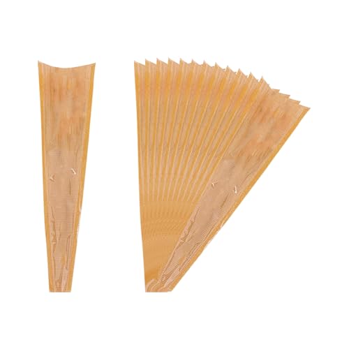 JIHUOO Lot de 50 Pochettes en Papier Kraft pour Bouquet de Fleurs, Sacs d'emballage de Roses pour Mariage, fête des mères, Saint-Valentin, 12,5 x 40 cm