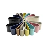 1 pcs 8 Inch Diamond Soft Abrasive Resin Lapidary Polishing Belts, Compatible for Gemstone Grinding Wheel Sand Belt(8000 Mesh)