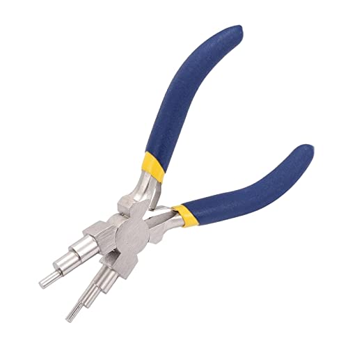 Colaxi Alicates 6 em 1, profissional durável, bico redondo, fio de aço carbono, alicates para moldar