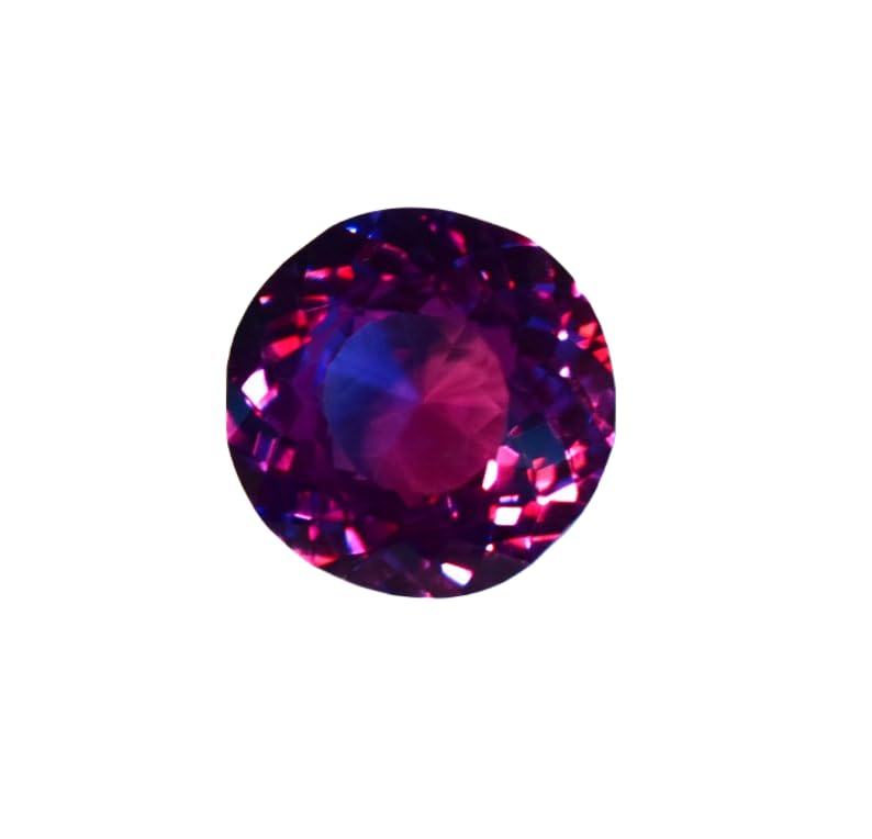 Alexandrite naturelle 12mm à facettes pour fabriquer votre bague de fiançailles DIY