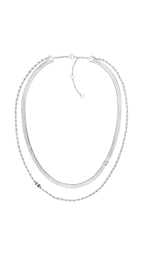 Tommy Hilfiger Jewelry Women's Doble Chain Necklace in Stainless Steel - 2780979