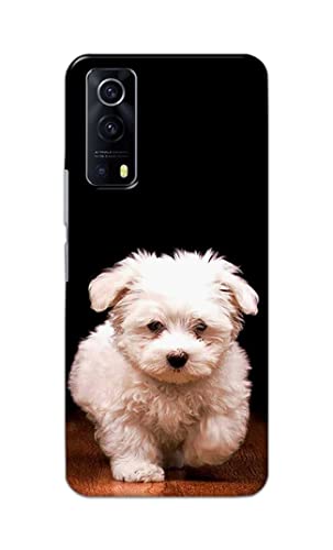 Image of PRINTFIDAA� Printed Hard Back Cover Case for Vivo Y53S | Vivo IQOO Z3 Back Cover (Puppy Dog) -2808