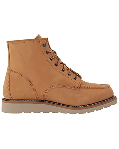 Image of Carhartt 6 inch Moc Toe Work Boots for Men - Soft Toe, Slip Resistant Wedge Outsole, Steel Shank, EVA Cushion Insole