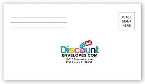 Custom Printed #6 3/4 Envelope - 24# White Wove - Gummed Flap - Remittance Envelope (Box of 500)