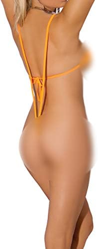 Sexy Women's Neon Mesh Monokini with Matching Bra Top Swim Set