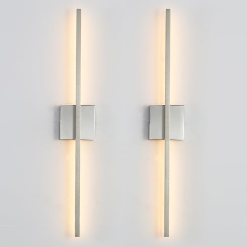 fengkiop Gold Wall Sconces Set of Two 28'', LED Dimmable Sconces by fengkiop - Used condition - US$75.67