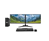 Dell Dual Monitor Trading Setup Optiplex SFF PC - Intel Core i7 6th Gen, Windows 11 Pro With 2 x 23 HD 1080p Monitors, 300Mbps TP-LINK wireless Wifi Card, (Renewed) (16GB DDR3 RAM - 512GB SSD)