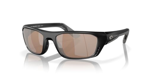Costa Del Mar Whitetip Pro Sunglasses, Matte Black/Copper Silver Mirrored 580G, 57 mm2