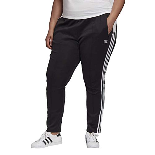 adidas womens Sst Track Primeblue Pants, Black White, 2X US