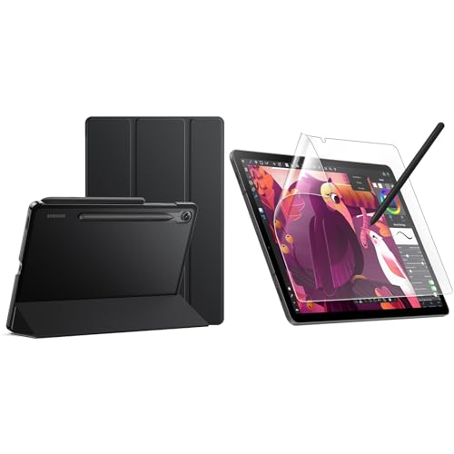 Funda folio Samsung Galaxy Tab S10 Lite de alta resistencia con protector mate JETech 3