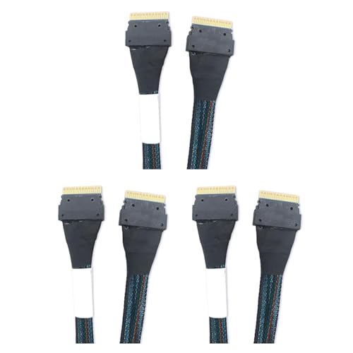 Pohmndz 3X ���� PCIe 4.0 SlimSAS SFF8654 8i ���� 8i 9500 �V���[�Y NVMe �Ή��P�[�u�� �O�t���r�f�I �J�[�h �A�_�v�^�[ 0.5M