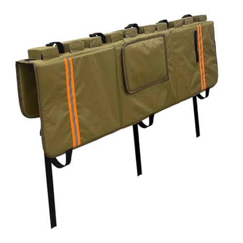 harayaa Protector de portón trasero para bicicletas de montaña, capacidad para 5 unidades, Amarillo Barro