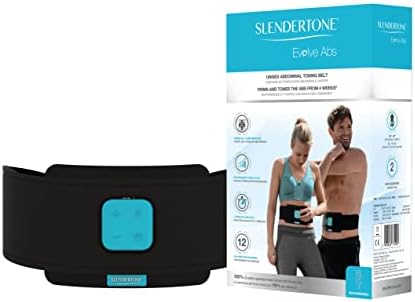 Slendertone Evolve Abs Trainer, EMS Training Device, Abdominal Muscle Trainer, Abdominal Trainer with 12 Programs and 100 Intensities, Portable Muscle Stimulator, for Abdomen Fitness Training