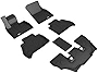 3D MAXpider Custom Fit Kagu Floor Mat (Black) for 2019-2021 BMW X7 (G07) 6-Passenger - 1ST Row 2ND Row 3RD Row