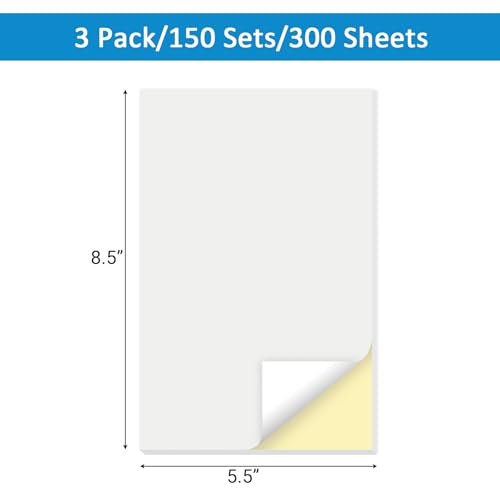 Carnet vierge sans carbone de 14 x 21.6 cm pour facturation professionnelle - 2