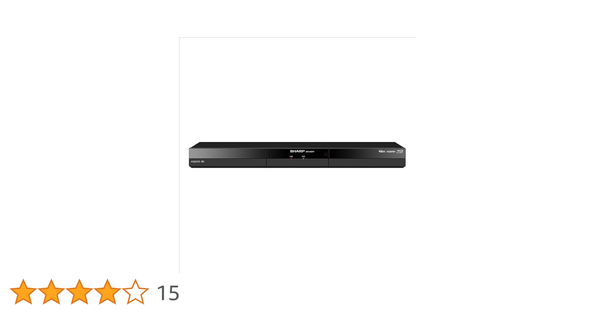 SHARP ブルーレイディスクレコーダー 2B-C10GW1 SHARP 2B-C10GW1 ブルーレイディスクレコーダー AQUOS