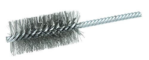 Image of Weiler 21245 1-1 /4 inch Power Tube Brush.006 inch Stainless Steel Wire Fill, 2-1 /2 inch Brush Length, Made in The USA (Pack of 10)