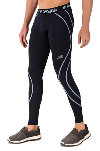 Image of ReDesign Apparels Men's Polyester Compression Pant /Tights /Megging for Gym, Running, Cycling, Yoga & All Sports