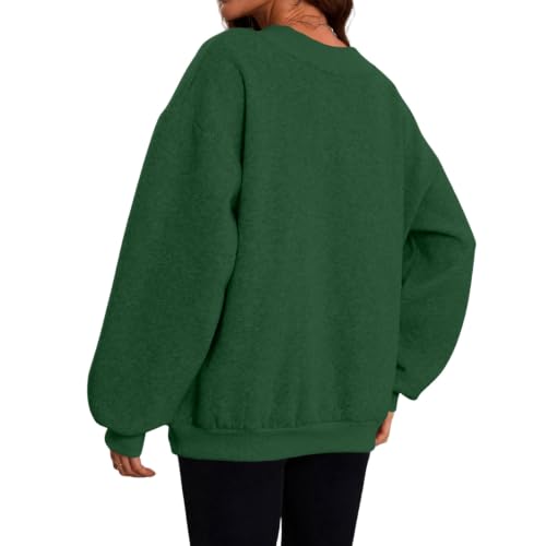 Womens V Neck Oversized Sweatshirt FleeceSweatshirts Winter Outfits - image 5