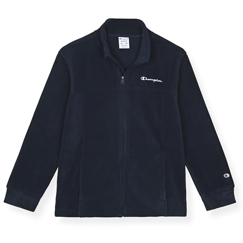 Image of Champion Boys Fleece Jacket Full Zip Polar Fleece Track Jacket With Pockets for Kids Warm Layering Outerwear
