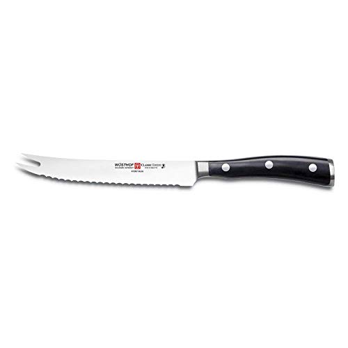 Sharp and Durable Wusthof Ikon Tomato Knife for Perfectly Sliced Tomatoes
