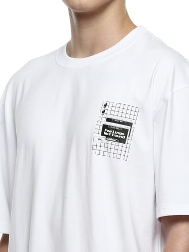 Image of hummel Mood Men's Oversize Fit, Drop Shoulder Crew Neck Graphic Print Casual T-Shirt