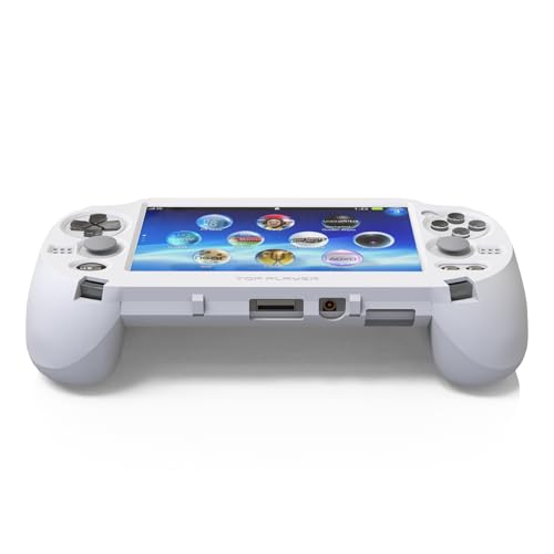 Image of Hand Grip Handle for psv1000 ps vita 1000, Protective Case, L2r2 is Used to Click on The Back of The PSV.Gift of Raised Button Stickers, Tempered Film, Joystick Cap. (Frosted White)