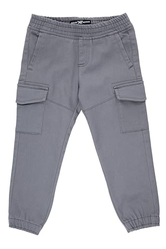 X RAY Jogger-Style Stretchy Colored Cargo Pant (4-18), Casual Tapered Pants for Boys,