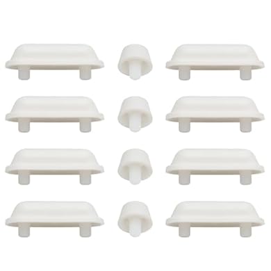 Foto di Paracolpi Tavoletta WC 12 Pezzi,Gommini per Tavoletta WC Autoadesivi, Paracolpi WC in Plastica Bianca, Paracolpi Sedile WC Universali per Bagno Casa e Hotel