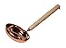 Copper Garden Schöpfkelle aus handgearbeitetem Kupfer I Handlicher Schöpflöffel mit Holzgriff I Suppenkelle passt optimal zu Allen kleineren Kesseln und Töpfen I Schöpfer mit 28 cm Länge