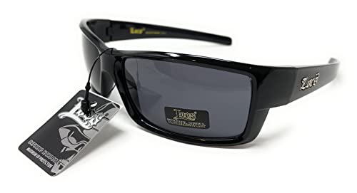 Locs 91108 Black Sunglasses | Authentic Gangster Cholo Lowrider Wrap Mens Shades2