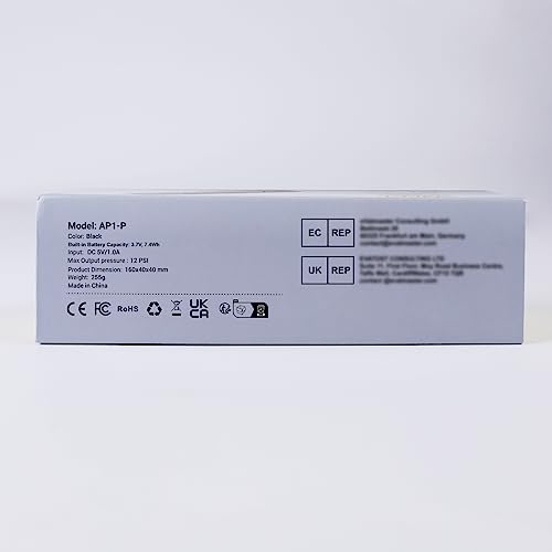 Deeplee Electric Ball Pump with LED Digital Display, Battery Powered for Soccer Football Basketball Volleyball Rugby Balloons and Swimming Ring Deeplee Electric Ball Pump with LED Digital Display, Battery Powered for Soccer Football Basketball Volleyball Rugby Balloons and Swimming Ring