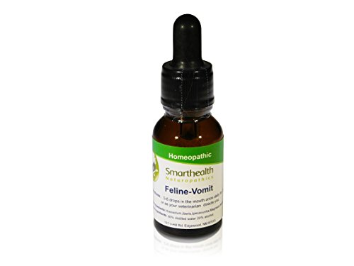 Smarthealth, naturopathics. Feline Homeopathic Anti-Vomit Formula.
