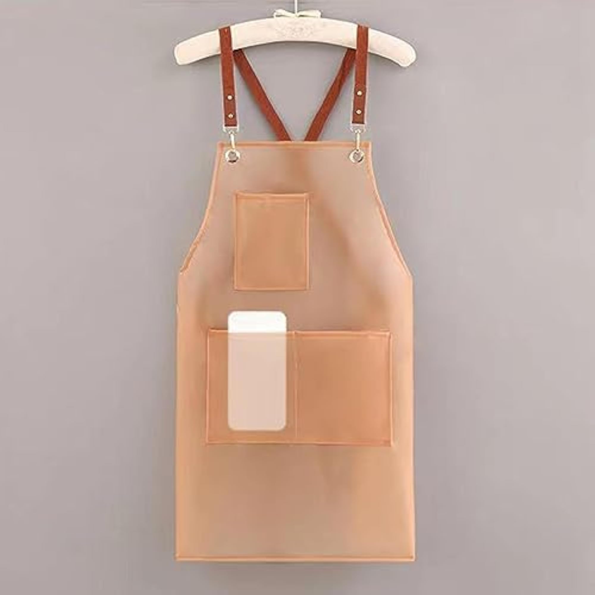 Cooking Apron, Durable BBQ Apron with Multi Pockets