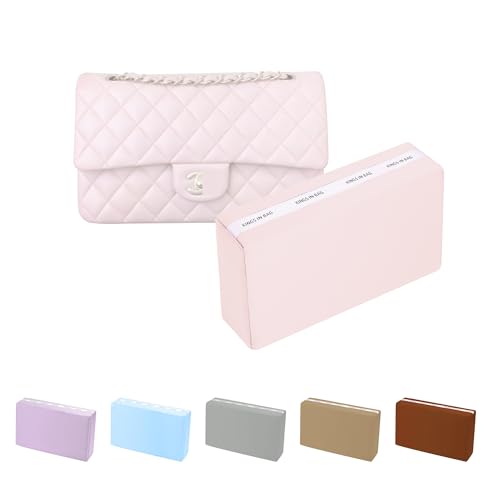 Classic Flap Mini Pillow Insert, Memory Foam Purse Pillow for Luxury Bag to Keep Shape, Satin Surface & Soft Inner (Pink, CF Mini)