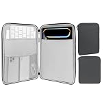 MoKo 9-11 Inch Tablet Sleeve Case, Fits 11inch iPad Air M3, iPad A16 2025, Pro 11 M4, iPad 10/9/8/7th, Galaxy Tab S9/S8/A8/A7, Protective Bag Carrying Case with Pocket, Dark Gray