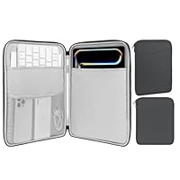 MoKo 9-11\ Tablet Tasche Hülle Kompatibel mit 11\ iPad Air M3, iPad A16 2025/iPad Pro 11 M4 2024/11\ iPad Air M2 2024/iPad 10th 10,9 2024/iPad Air 5/4 10,9, Galaxy Tab S9/S8/A8/A7 2022, Dunkel Grau