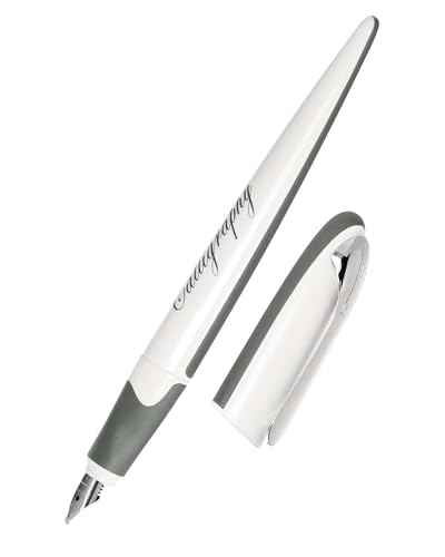 ONLINE Kalligrafie-Füller, Schönschreibfüller Air Weiß, breite Kalligraphie-Feder in Strichstärke 1,4 mm, für Standard Tintenpatronen oder Konverter, inkl. Kombipatrone blau ONLINE Kalligrafie-Füller, Schönschreibfüller Air Weiß, breite Kalligraphie-Feder in Strichstärke 1,4 mm, für Standard Tintenpatronen oder Konverter, inkl. Kombipatrone blau