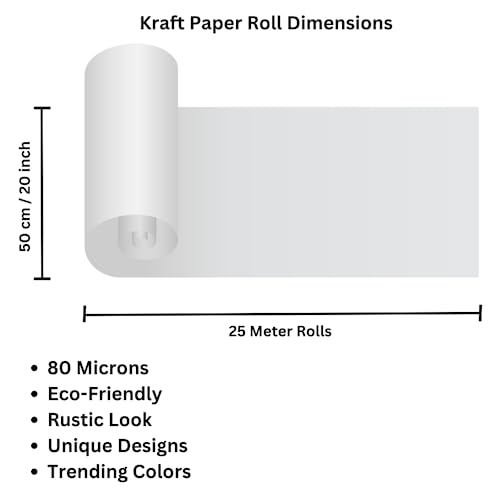 Image of Oasis Ecofriendly Kraft Paper Roll | Multipurpose Wrapping Paper for Flower Bouquets, Gift Packing, Hampers, Wedding, Festival, Arts & Crafts, DIY & Event Decor Pink With Silver Border - 25 Meter Long