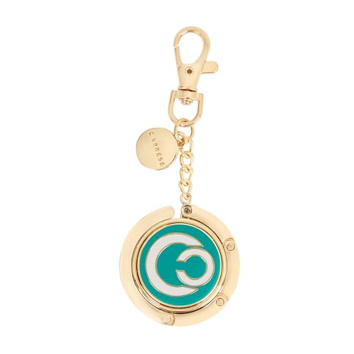 Image of Caprese Mnemonic Detachable Purse Hook for Table /Desk - Portable Bag Hanger & Holder Accessory, Luxury Zinc Alloy | Holds up to 7 kg (Teal)