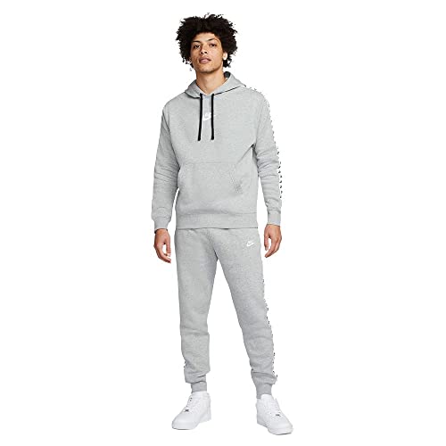 Nike Homme M Nk Club Flc Gx Hd Trk Tracksuit, Dk Grey Heather/White, S EU