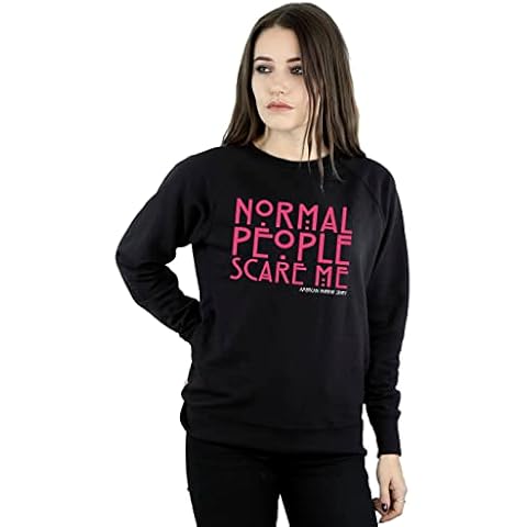 American Horror Story Women's Normal People Scare Me Sweatshirt Black Medium Cover