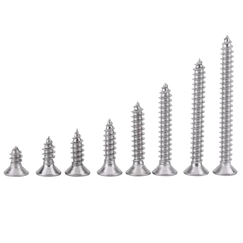 Conjunto de 200 Tornillos Autorroscantes M3 Acero Inoxidable miniatura 1