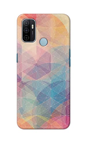Image of PRINTFIDAA Printed Hard Back Cover Case for Oppo A53 4G | Oppo A53S 4G | Oppo A32 | Oppo A33 2020 Back Cover (Crumpled Paper Design) -1803
