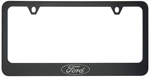 Ford Logo License Plate Frame (2 Hole Black/Wide)