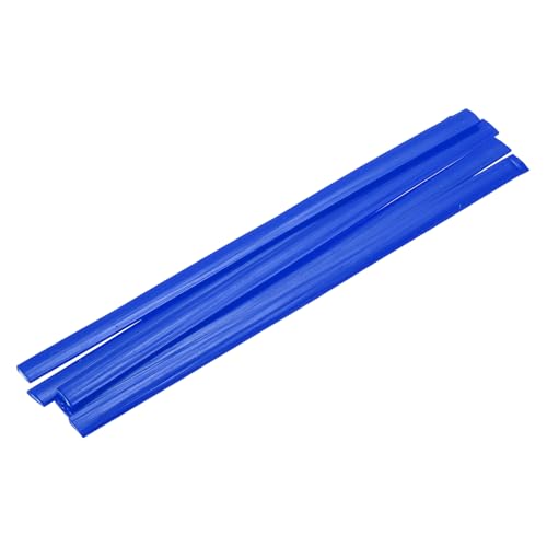 Image of MECCANIXITY 5 Pcs Blue 3/8" Plastic Welding Rods 8" 9.5mm x 200mm HDPE Flat Ribbon Plastic Welding Strip for Repairing Water Tanks Forklift Pallets Trash Cans Transfer Troughs