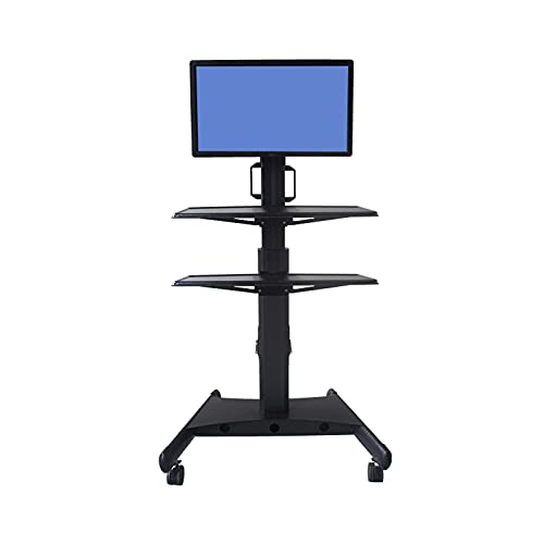 Soporte Móvil de Monitor JUDYSSY para monitores de 15" a 34" con altura ajustable y ruedas