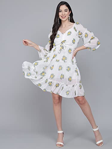 Image of FUNDAY FASHION Women's Fit And Flare Knee Length Dress